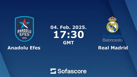 anadolu efes sofascore|Real Madrid vs Anadolu Efes scores & predictions .